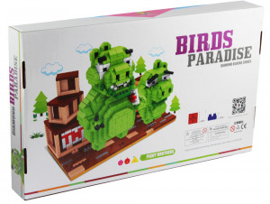 Конструктор Энгри Бёрдс Angry Birds «Два зелёных Свина», 1705 маленьких деталей 14+