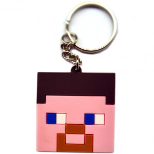 Брелок Майнкрафт Стив из резины