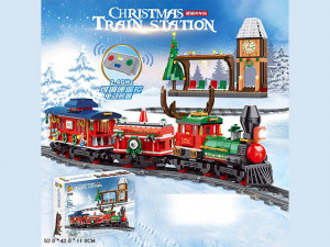 Конструктор Рождественский поезд на радиоуправлении 