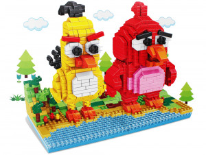 Конструктор Энгри Бёрдс Angry Birds «Ред и Чак», 1278 маленьких деталей 14+