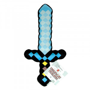 Плюшевый алмазный меч из игры Майнкрафт, 35см