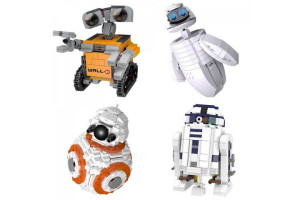 Конструктор Builders 4 в 1: Валли, Eva, BB-8, R2D2