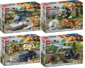 Набор 4 мини-конструктора «Динозавры и транспорт» ZM314