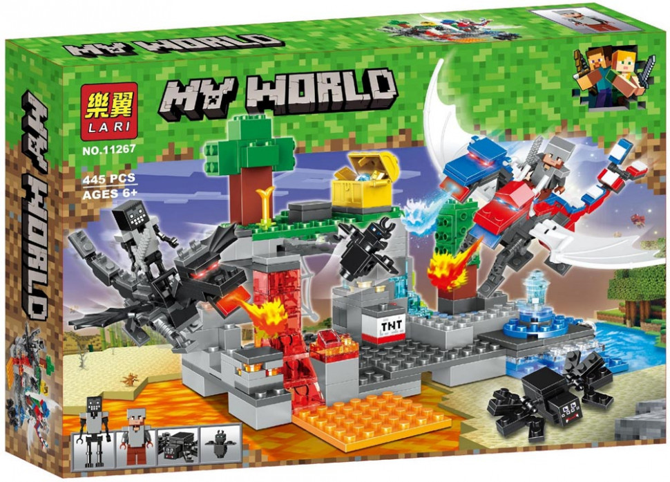 Конструктор Майнкрафт «Нападение драконов» Lari 11267