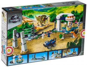 Конструктор Dinosaur World Динозавры Мир Юрского периода «Нападение трицератопса»