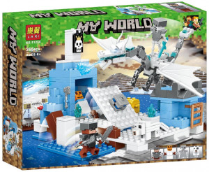 Конструктор Майнкрафт «Ловушка ледяного дракона»