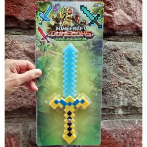 Алмазный меч Майнкрафт из пластика, 25 см